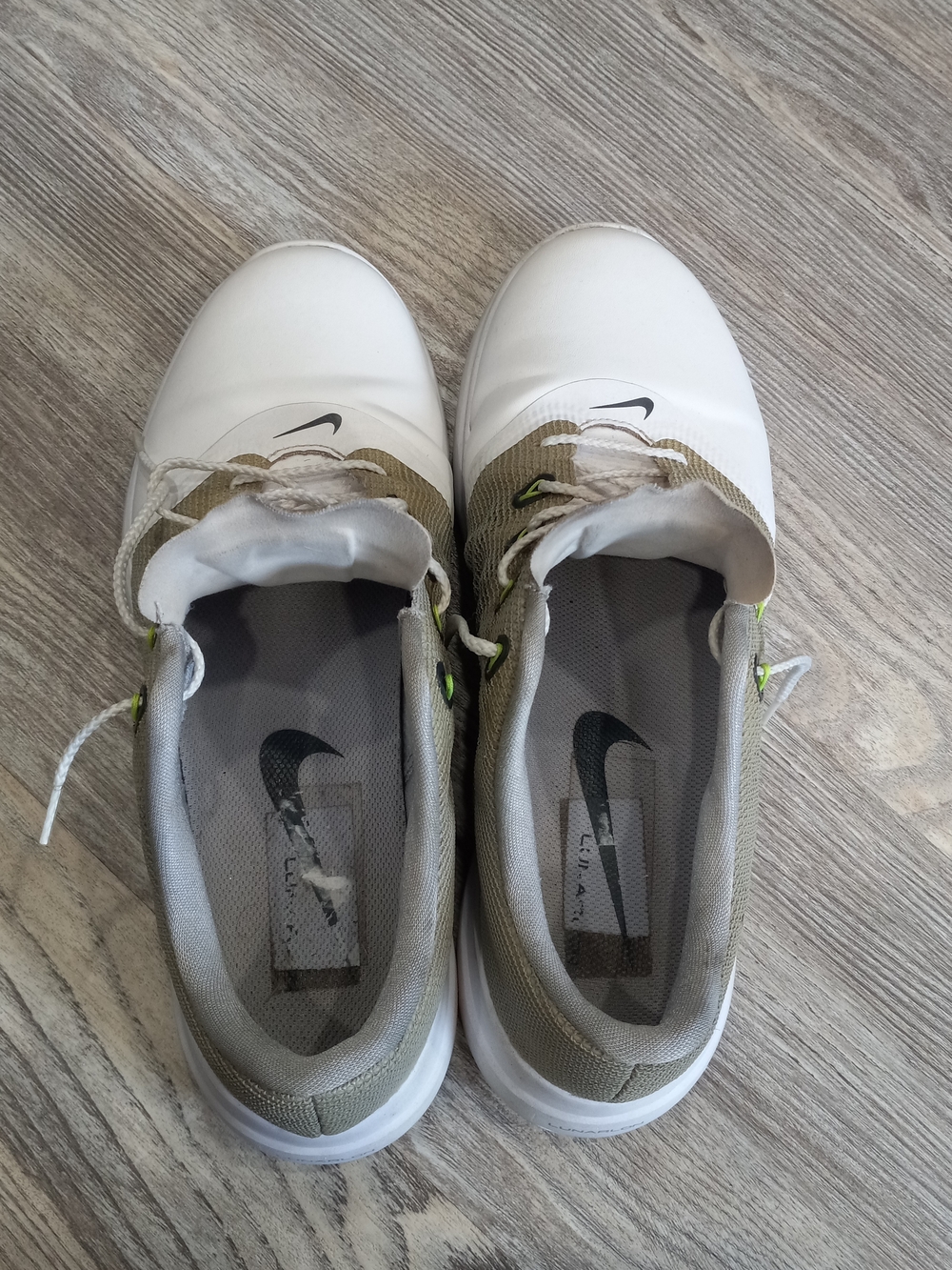 Nike Lunar Empress Lunarlon Woman Golf Shoes White/Gary Size 8 - Picture 4 of 15